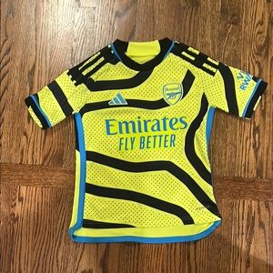 Martinelli Adidas Yellow and Black Arsenal Soccer Jersey